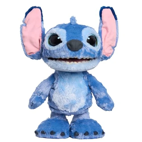 Tijdelijke aanbieding: Disney Stitch Ultimate Stitch Interactive 17" Plush Toy, 100+ Sounds & Reactions, Inspired by Disney’s Live-Action Lilo & Stitch Film, New Movie Toy for Fans, Girls, Boys, Kids 3+ by Just Play van 61.00 € naar 58.34 € (4% korting)