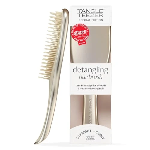 Oferta limitowana: Tangle Teezer Ultimate Detangler - Szczotka do rozczesywania do wszystkich rodzajów włosów - Dwupoziomowe ząbki zmniejszają łamliwość i eliminują splątania - Champagne Gold wykończenie chromowane z 62.59 zł na 62.59 zł (oszczędź 0.00%)