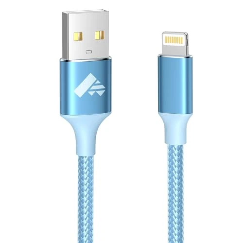 Aioneus Kabel do iPhone 1,8 m, kabel do ładowania, iPhone, szybkie ładowanie, certyfikat MFi, długi kabel Lightning USB do iPhone 11, 12, 13, 14 Pro Max Plus Mini XS XR X 8 7 6 SE iPad