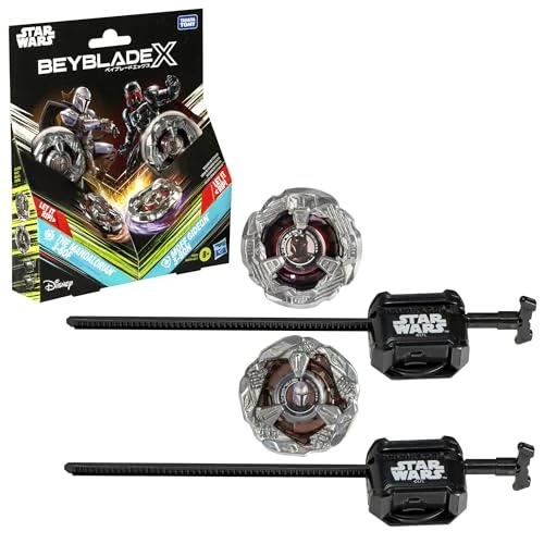 Offre limitée : Beyblade X et Star Wars Collab The Mandalorian 3-60F vs. Moff Gideon 3-80N, Multipack, Jouet Star Wars, Cosplay, Jeu de rôle Super-Héros, Accessoires et Aventure Fantaisie de 20.99 € à 15.99 € (24% de remise)