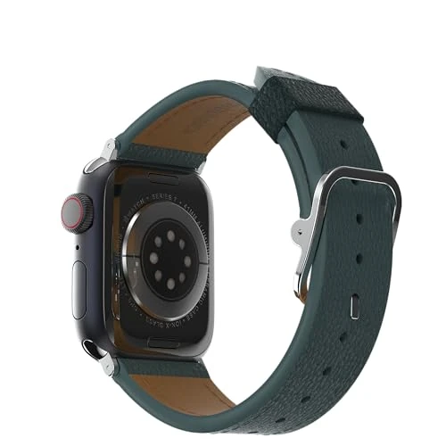 Limited-time offer: OtterBox Symmetry Cactus Leather Watch Band for Apple Watch 44/45/46mm, Replacement Durable Soft Touch Strap for Apple Watch, Blue/Green from 16.08 £ to 16.08 £ (save 0.00%)