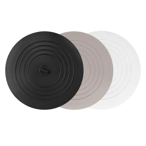 3 Pieces Silicone Drain Plug, Universal Sink Plug, Drain Plug, Sink, Bath Plug, for Kitchen, Bathroom, Bathtub, Sink, 3 Colours