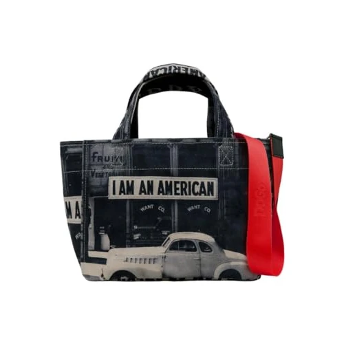 DOGO Damska torebka wegańska, Jestem Amerykaninem, Taille unique, Współczesny