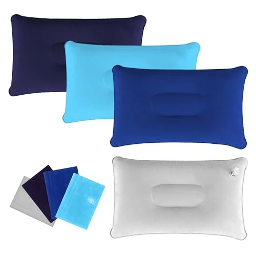 Offerta a tempo: TYSM-CC 4 cuscini gonfiabili, gonfiabili, da campeggio, da viaggio, in materiale morbido - 0.00% da 9.99 € a 9.99 €