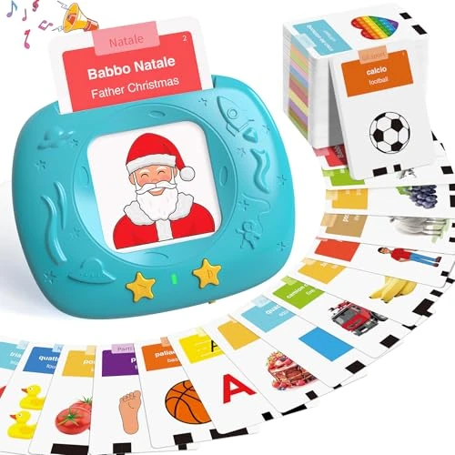 Offerta a tempo: Giochi Bambini 2 Anni, Giochi Montessori, Flashcard in Italiano e inglese con 432 Parole, Amico Vocabolo Gioco Viene Fornito con 216 Carte,Regali e Giocattoli per Ragazze e Ragazzi dai 2 Anni in Su - 26% da 23.95 € a 17.81 €
