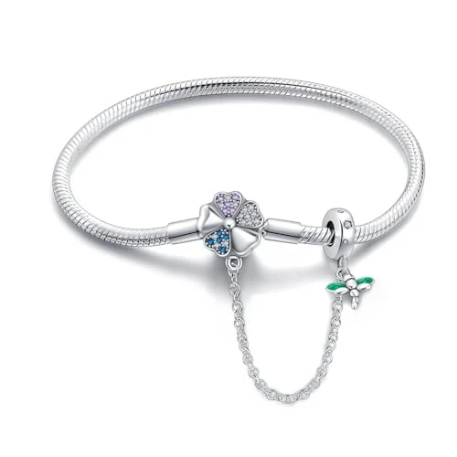 Offerta a tempo: TINSLO Moments-Bracciale Donna Argento 925 Braccialetto Snake Bracciali Gioielli Regalo Natale Compleanno Festa Della Mamma per Moglie Amiche Amica — 20% da 21,99 € a 17,59 €