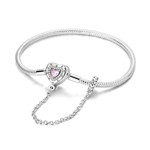 Offerta a tempo: KUNSIR Moments-Bracciale Donna Adatto per Ciondolo Argento Sterling 925 Braccialetto Snake Bracciali Compatibile con Pandora Ciondolo - 50% da 19.99 € a 9.99 €