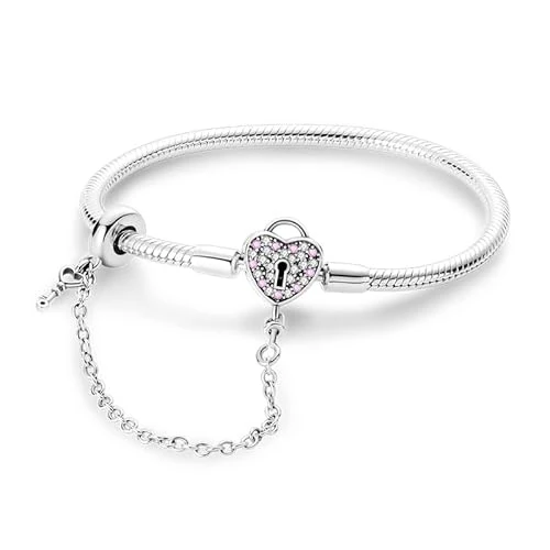 Offerta a tempo: KUNSIR Moments-Bracciale Donna Adatto per Ciondolo Argento Sterling 925 Braccialetto Snake Bracciali Compatibile con Pandora Ciondolo - 50% da 19.99 € a 9.99 €