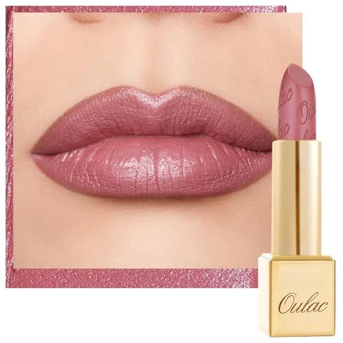 Offerta a tempo: OULAC Rossetto Opaco Finitura Metallica, Matte Rossetti Rosa-Malva Glitterato Idratazione e Lucentezza a Lunga Durata per le Labbra, Texture Fine Colore Intenso, 4,3g (GM04) Mauve Babe - 40% da 9.99 € a 5.96 €