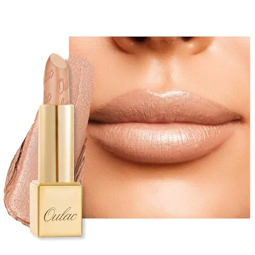 Oferta limitada: Oulac Pintalabios Mate Nude, Efecto Brillo Metálico, Barras de Labios de Larga Duración, Alta Pigmentación, Hidratación y Confort Para los Labios, Vegana, 4,3g GM01 Serene de 8.99 € a 7.70 € (ahorro 14%)
