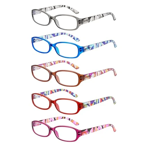 Offre limitée : JOLISU Lunettes Lecture Femme - Lot de 5, Anti-Lumière Bleue, Charnière Ressort Solide (1.75) de 16.99 € à 16.99 € (0.00% de remise)