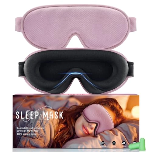 Maska nocna, ergonomiczna maska do spania 3D dla mężczyzn i kobiet, poszerzona konstrukcja do spania na boku