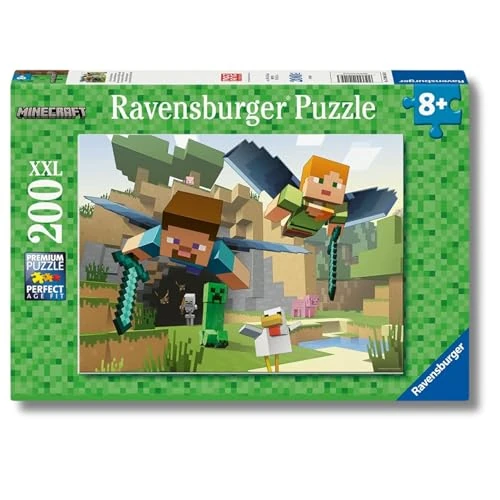 Offerta a tempo: Ravensburger - Minecraft, Puzzle Bambini 8+ Anni, Puzzle Da 200 Pezzi XXL - 0.00% da 11.40 € a 11.40 €