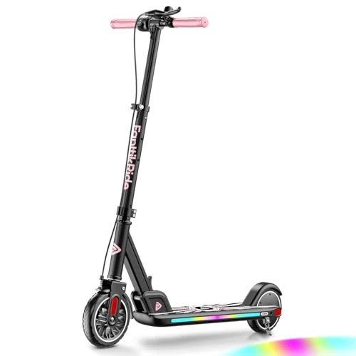 FanttikRide T9 Apex Patinete Eléctrico para Niños de 1,3 a 1,7 m, Motor 200 W, Luces LED, Altavoz Bluetooth, Velocidades de 11/16/19 km/h, Altura Ajustable, Plegable, hasta 40 Minutos de Uso, Sin Abe