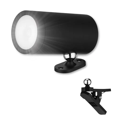 Offerta a tempo: REV Lampada da parete a LED con batteria e rilevatore di movimento, 180 lm, senza fili, dimmerabile, girevole a 360°, ideale per campeggio, garage e cantina, IP54, colore: nero - 0.00% da 28.62 € a 28.62 €