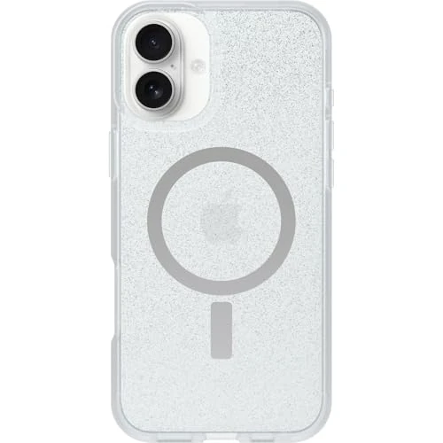 Otterbox Coque React Series MagSafe pour iPhone 16 Plus, Antichoc, Anti-Chute, Ultra-Mince, Protection Fine, testé Selon Les Normes Militaires, Stardust/Transparent