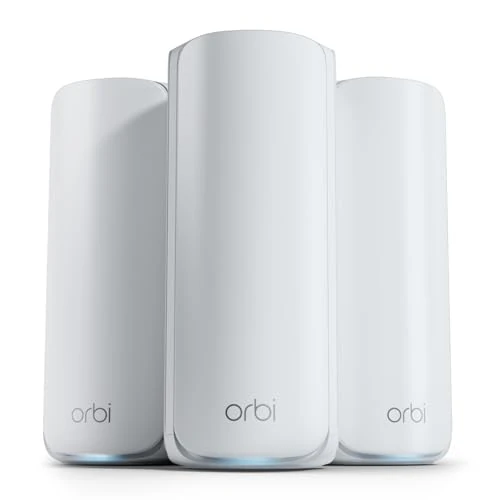 Offre limitée : Système maillé WiFi 7 Tri-Bande Orbi série 770 NETGEAR (RBE773) - routeur + 2 Satellites, Fonctions de sécurité, jusqu'à 11 Gbit/s, Couvre 540 m2, 100 périphériques, Port Internet 2,5 Gbit/s. de 723.39 EUR à 679.99 EUR (remise 6%)