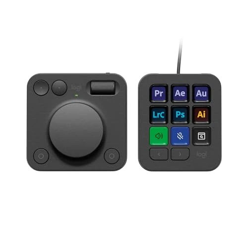 Oferta ograniczona: Logitech MX Creative Console, programowalna klawiatura keypad z 9 klawiszami LCD z programowalnymi napisami i pokrętłem sterowania do projektowania graficznego, edycji wideo, fotografii - Grafit z 699.00 EUR na 699.00 EUR (znizka 0%)