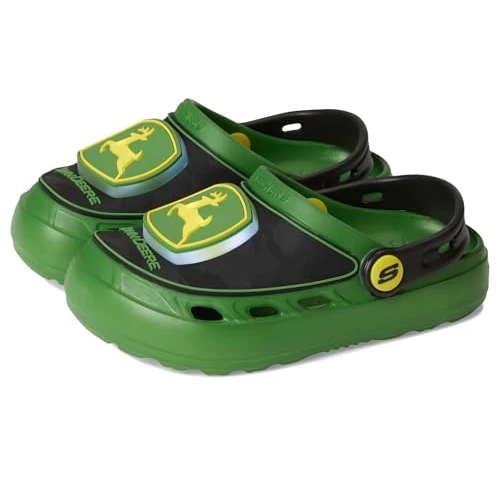 Skechers Boy's John Deere Swifters Ii Sneakers, Green Black, 3 UK Child