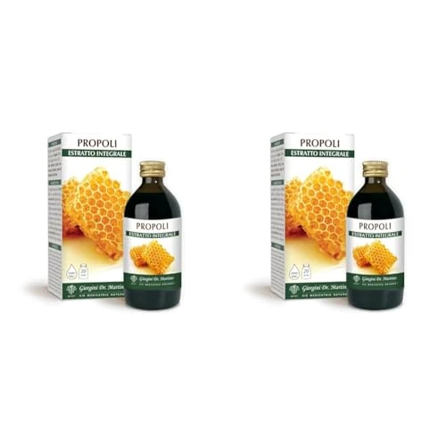 Dr. Giorgini Integratore Alimentare, Propoli Estratto Integrale Liquido Analcoolico - 200 ml (Confezione da 2)