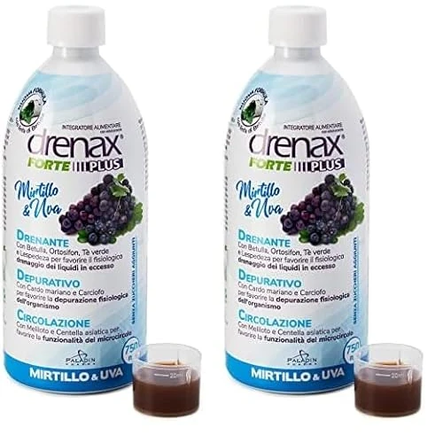 DRENAX FORTE MIRTILLO e UVA 750ML (Confezione da 2)
