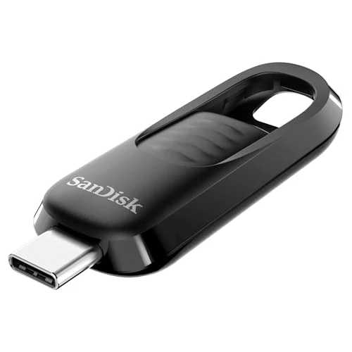 Limitiertes Angebot: SANDISK Ultra Slider USB-Type-C-Laufwerk 1 TB (einziehbarer Anschluss, USB 3.2 Gen 1, bis zu 400 MB/s) Schwarz von 111.99 EUR auf 94.99 EUR (Spare 15%)