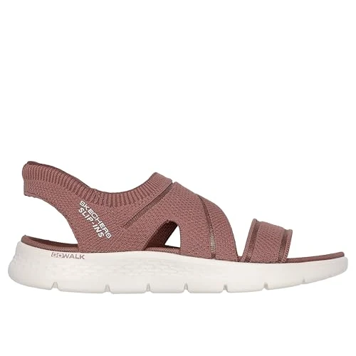 Oferta limitada: Skechers Mujer Go Walk Flex Sandal Enticing Slip-In ENTRENADOR, Brown Textile, 38 EU de 74.95 € a 74.95 € (ahorro 0.00%)