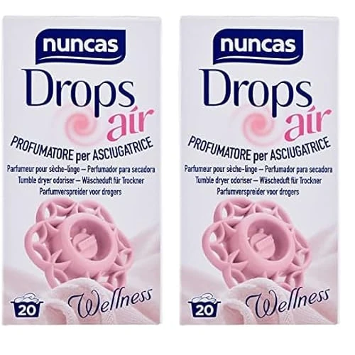 Offerta a tempo: Nuncas Drops Air Wellness profumatore asciugatrice - 18g (Confezione da 2) — 24% da 18,26 € a 13,80 €