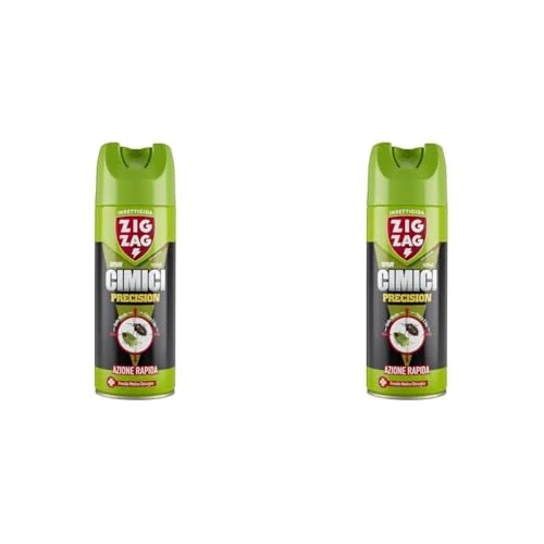 Offerta a tempo: ZIG - ZAG Precision, Insetticida spray inodore, Ideale contro le cimici e i loro nidi, Efficacia fino a 2.5 m, Presidio Medico Chirurgico, 300 ml, 621 (Confezione da 2) - 46% da 14.90 € a 7.98 €