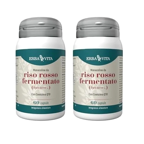 Offerta a tempo: ERBA VITA Integratore Alimentare di Riso rosso fermentato - 60 Capsule — 24% da 22,18 € a 16,76 €