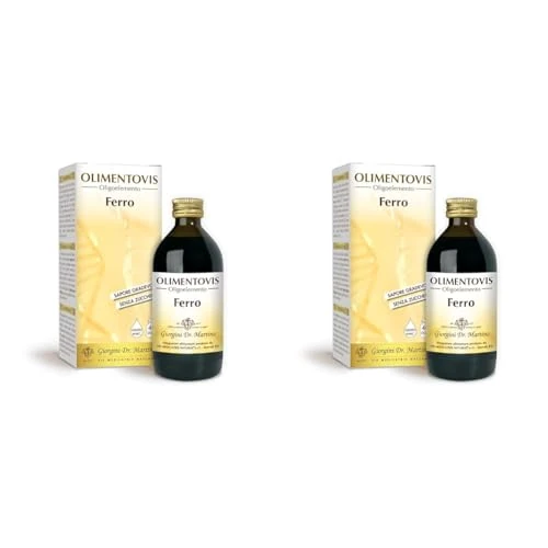 Dr. Giorgini Integratore Alimentare, Ferro Olimentovis Liquido Analcoolico - 200 ml (Confezione da 2)