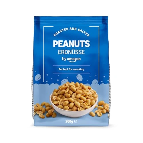 Offre limitée : by Amazon - Cacahuètes grillées et salées 200 g 1 paquet Temp de 1.38 € à 1.38 € (0.00% de remise)