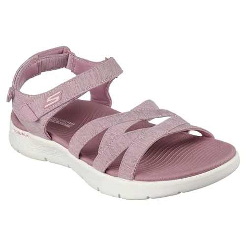 Offre limitée : Skechers GO WALK FLEX SANDAL SUBLIME, Sandale glissante Femmes, Purple, de 59.95 € à 55.41 € (8% de remise)