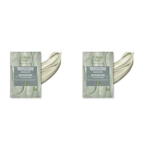 Offerta a tempo: Bottega Verde - Estratti di bellezza - Maschera Argilla - con Argilla verde di Sicilia ed estratto di Salice - riequilibrante, rinnovatrice, opacizzante (8 ml) - pelli impure o grasse - 0% da 2.00 € a 2.00 €