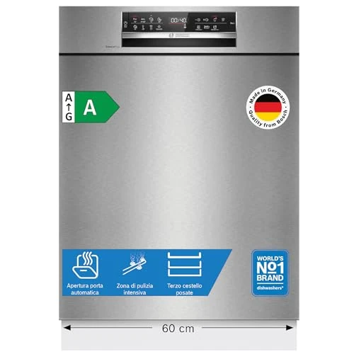 Offerta a tempo: Bosch SMU6ECS12E Serie 6 Lavastoviglie incasso sottopiano Silver - 21% da 799.00 € a 629.00 €