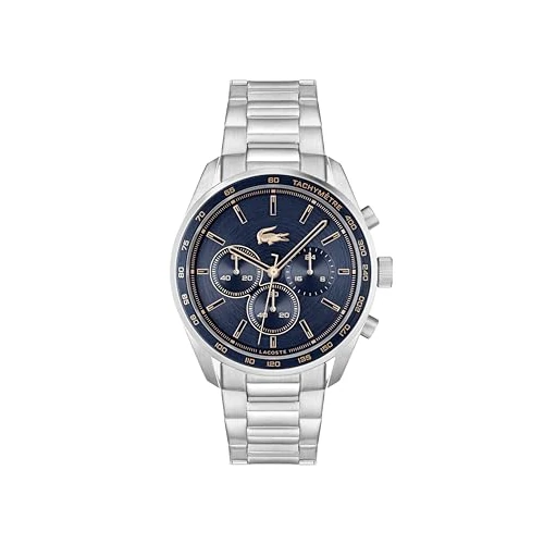 Limited-time offer: Lacoste Chronograph Quartz Watch BOSTON Collection for Men with Leather or Stainless Steel bracelet in Link or Mesh from 169.00 £ to 160.55 £ (save 5%)