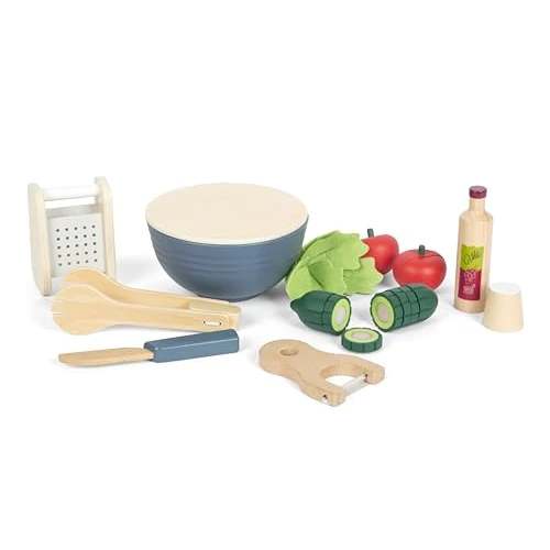 Limited-time offer: Small Foot Cuttable Salad Set fresh, wood, toy food for the play kitchen, for kids aged 3+ years old, 12612 from 28.03 GBP to 28.03 GBP (save 0%)