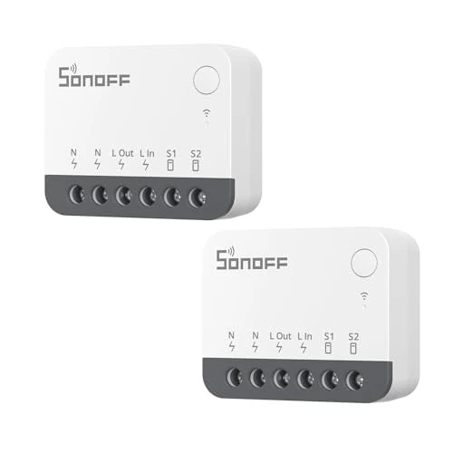 Limited-time offer: ZigBee Mini Smart Switch,SONOFF ZBMINIR2 Light Switch, Compatible with Alexa, SmartThings Hub, Google Home and SONOFF ZBBridge, 2 PACK, ZigBee 3.0 Gateway Hub Required from $22.90 to $22.90 (save 0.00%)