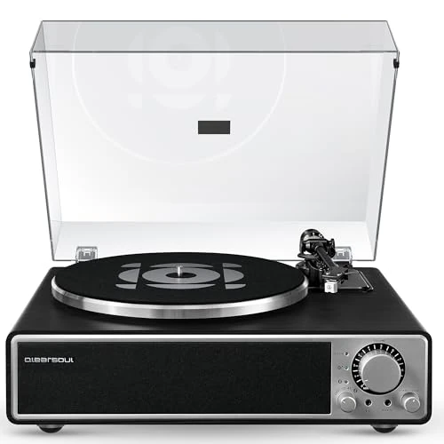 Oferta limitada: Qlearsoul One-Q Tocadiscos de Vinilo Todo-en-Uno con Bluetooth 5.4, Tocadiscos HiFi con Altavoces Integrados, Preamplificador de Fono, Cartucho AT-3600L, 33/45 RPM, Apagado Automático de 229.98 EUR a 229.98 EUR (ahorro 0%)
