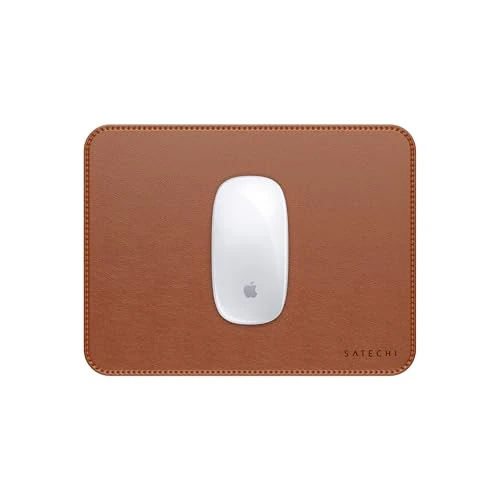 Limited-time offer: Satechi Synthetic Material (PU) Mouse Pad - Ergonomic Mousemat, Reversible, Scratch and Water Resistant, Easy to Clean - Desk Mouse Pad for Office and Home, 9.8” x 7.5” x 0.14” – Brown from 22.99 GBP to 18.39 GBP (save 20%)