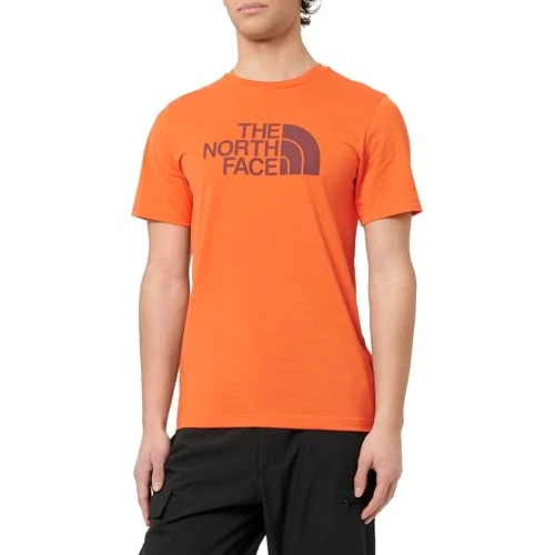 The North Face S/S Easy T-Shirt voor heren Crimson Orange/Alpine P XXL