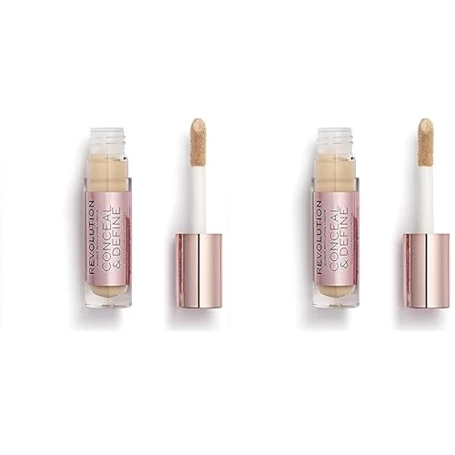 Limited-time offer: Revolution Beauty, Conceal & Define Concealer, Full Coverage & Lightweight, Long-Lasting Matte Finish, Vegan & Cruelty Free, C5 Fair or Light Skin Tones, 0.14 Oz. (Pack of 2) from $13.10 to $13.10 (save 0.00%)