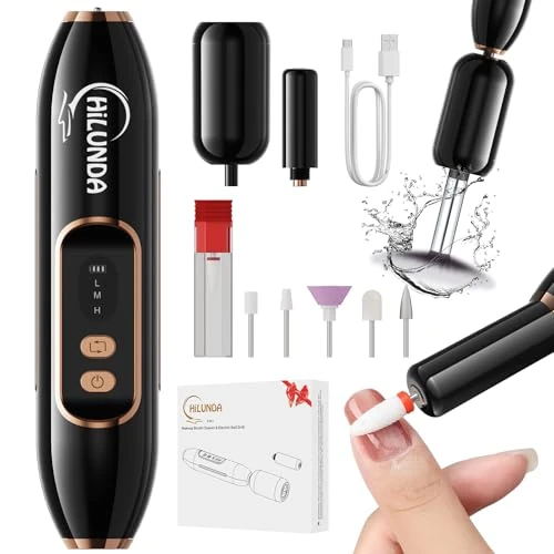 Offre limitée : Ponceuse pour Ongles - Ponceuse pour Ongles Professionnel y Nettoyeur Pinceau Maquillage 2 en 1,20000 RPM Ponceuse Ongle,Lime a Ongle Electrique Portable,3 Vitesses Réglables,Sans Fil Sécurisé de 15.89 EUR à 6.99 EUR (remise 56%)