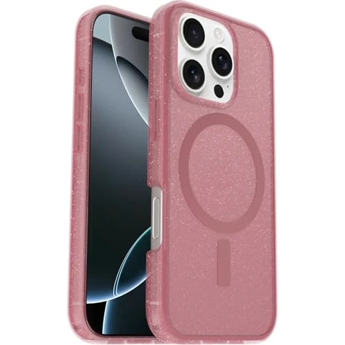 Oferta limitada: Otterbox Funda Symmetry Series Clear MagSafe para iPhone 16 Pro, Resistente a Golpes y caídas, Funda Protectora Fina, Testada 3X con los estándares Militares anticaídas, Transparent/Rosa de 39.99 EUR a 31.99 EUR (ahorro 20%)