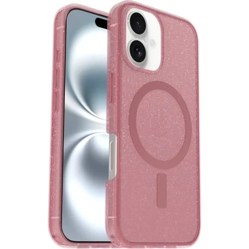 Limited-time offer: OtterBox Symmetry Series Clear MagSafe Case for iPhone 16, Shockproof, Drop proof, Protective Thin Case, 3x Tested to Military Standard, Clear/Pink from 34.99 GBP to 34.99 GBP (save 0%)