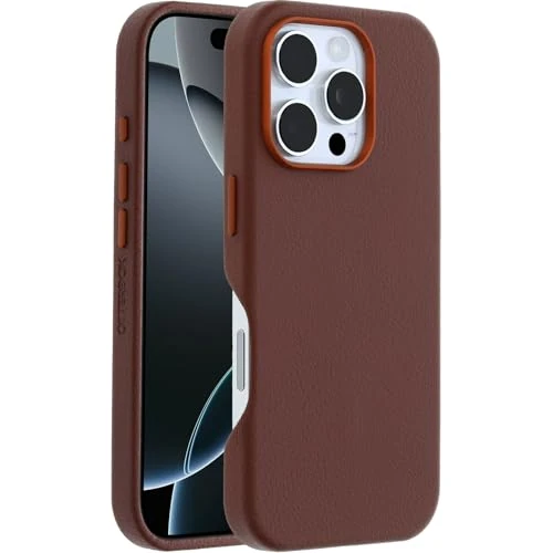 Oferta limitada: Otterbox Funda Symmetry Series Cactus Leather MagSafe para iPhone 16 Pro, a Prueba de Golpes, a Prueba de caídas, Funda Fina Protectora, Testada 3X con estándares Militares anticaídas, Marrón de 54.99 EUR a 36.85 EUR (ahorro 33%)