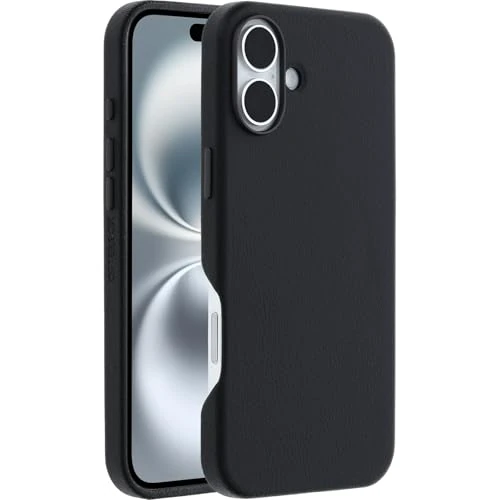 Limited-time offer: OtterBox Symmetry Series Cactus Leather MagSafe Case for iPhone 16 Plus, Shockproof, Drop proof, Protective Thin Case, 3x Tested to Military Standard, Black from 47.99 GBP to 47.99 GBP (save 0%)