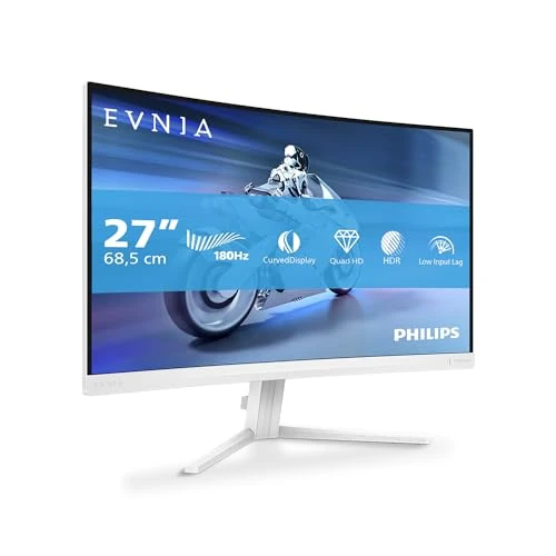 Oferta ograniczona: Philips Evnia 27M2C5501-27-calowy zakrzywiony monitor do gier QHD, 180 Hz, 1 ms GtG, FreeSync Premium (2560x1440, 2X HDMI 2.0, 1x DisplayPort1.4) Biały z 648.74 EUR na 648.74 EUR (znizka 0%)