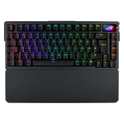 Oferta limitowana: ASUS ROG Azoth Extreme klawiatura do gier 75% (układ QWERTZ, mechaniczne przełączniki ROG NX, ekran dotykowy OLED, potrójne pokrętło sterujące, bezprzewodowa przez Bluetooth, 2,4 GHz RF bezprzewodowa z 2560.90 zł na 2560.90 zł (oszczędź
