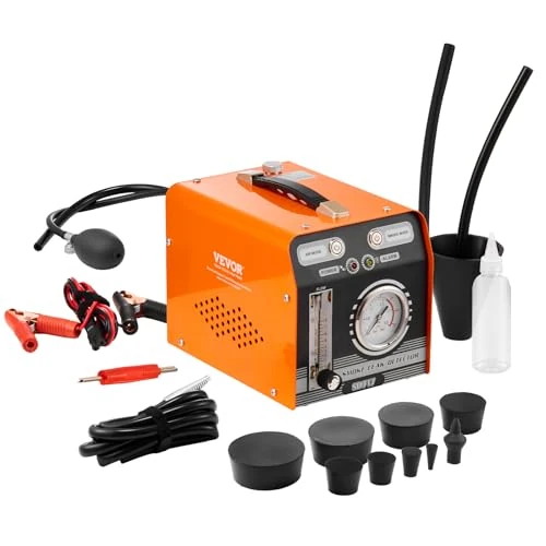 Offerta a tempo: VEVOR Macchina rilevatore perdite Fumo per Auto, Rilevatore di perdite 8L/min, modalità Aria modalità Fumo, Rilevatore di perdite con manometro Pompe ad Aria, Rilevatore di perdite per sistemi EVAP - 46% da 156.99 € a 84.90 €